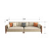 Contemporary ThreeSeater FabricCottonLinen Upholstered Sofa for Small Living Rooms Contemporary ThreeSeater FabricCottonLinen Upholstered Sofa for Small Living Rooms
