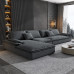 Italian Luxury NoWashTech Fabric Foam Down Feather Princess Corner Sailboat Sofa Living Room Deep Relaxed Wood Sofa Italian Luxury NoWashTech Fabric Foam Down Feather Princess Corner Sailboat Sofa Living Room Deep Relaxed Wood Sofa