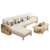 Scandinavian Corner Convertible Sofa Bed Modern Minimalist Living Room