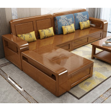 Modern Chinese Wooden Sofa Set