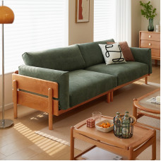 Japanese Wood Cherry Living Room Sofa Nordic Simple Small Removable Washable Japanese Wood Cherry Living Room Sofa Nordic Simple Small Removable Washable