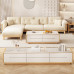 Nordic Solid Wood Sofa Set White Cream Day Style Fabric Sofa Small Living Room Nordic Solid Wood Sofa Set White Cream Day Style Fabric Sofa Small Living Room