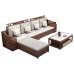 Modern Chinese Solid Wooden Sofa Set