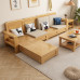 Modern Nordic Solid Wood Sofa Set for Small Living Room Chinese Storage Sofa for Winter Summer Modern Nordic Solid Wood Sofa Set for Small Living Room Chinese Storage Sofa for Winter Summer