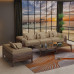 North American Black Walnut Solid Wood Sofa Set Chinese Modern Minimalist Living Room Luxury Small Space North American Black Walnut Solid Wood Sofa Set Chinese Modern Minimalist Living Room Luxury Small Space