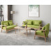 Small Style Living Room Sofa Composition Fabric Office Sofa Price for 4pcs Set
