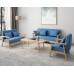 Small Style Living Room Sofa Composition Fabric Office Sofa Price for 4pcs Set