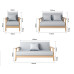 Small Style Living Room Sofa Composition Fabric Office Sofa Price for 4pcs Set
