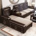 Winter and Summer Two Use New Chinese Style Living Room Sofa with Storage Corner Combination Winter and Summer Two Use New Chinese Style Living Room Sofa with Storage Corner Combination
