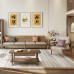 Modern White Wax Wood Sofa for Small Living Room Modern White Wax Wood Sofa for Small Living Room