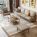 Modern White Wax Wood Sofa for Small Living Room Modern White Wax Wood Sofa for Small Living Room