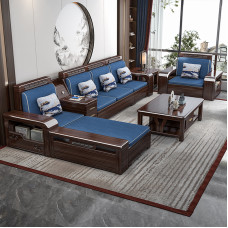 New Chinese Purple Sandalwood Solid Wood Sofa Set New Chinese Purple Sandalwood Solid Wood Sofa Set