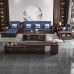 New Chinese Purple Sandalwood Solid Wood Sofa Set New Chinese Purple Sandalwood Solid Wood Sofa Set