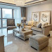 American Light Luxury Sofa Group Living Room Solid Fabric Villa Type Furniture Complete Customization