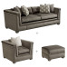 American Light Luxury Sofa Group Living Room Solid Fabric Villa Type Furniture Complete Customization