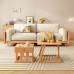 Scandinavian Style Wooden Sofa for Small Living Room 3 Person