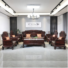 Indonesian Blackwood Chinese Redwood Sofa Living Room Furniture Set Small Apartment Deep Carved Koyanagi Dongyang Indonesian Blackwood Chinese Redwood Sofa Living Room Furniture Set Small Apartment Deep Carved Koyanagi Dongyang