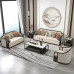 Modern Chinese Style Living Room Furniture Villa Zen Luxury Light White Waxwood