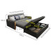 Multi-Functional Fabric Sofa Bed With Chaise And Storage Multi-Functional Fabric Sofa Bed With Chaise And Storage