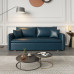 Twoinone MultiFunctional Folding Leather Sofa Bed for Small Living Room