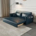 Twoinone MultiFunctional Folding Leather Sofa Bed for Small Living Room
