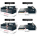 Twoinone MultiFunctional Folding Leather Sofa Bed for Small Living Room