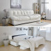 Scandinavian Down Filled Tech Fabric Cloud Sofa for Small Living Room
