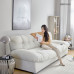 Scandinavian Down Filled Tech Fabric Cloud Sofa for Small Living Room