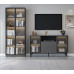 Modern Minimalist Living Room TV Cabinet Bookcase Combination Modern Minimalist Living Room TV Cabinet Bookcase Combination