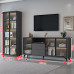 Modern Minimalist Living Room TV Cabinet Bookcase Combination Modern Minimalist Living Room TV Cabinet Bookcase Combination