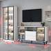Modern Minimalist Living Room TV Cabinet Bookcase Combination Modern Minimalist Living Room TV Cabinet Bookcase Combination