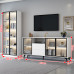 Modern Minimalist Living Room TV Cabinet Bookcase Combination Modern Minimalist Living Room TV Cabinet Bookcase Combination