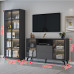 Modern Minimalist Living Room TV Cabinet Bookcase Combination Modern Minimalist Living Room TV Cabinet Bookcase Combination