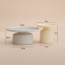Nordic Living Room Iron Tea Table Small Apartment Round Modern Simple Elegant Creative Bedside Cabinet Side Tables Combination