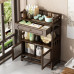Cabinet side table tea placard shelf storage chest tea caddy