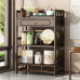 Cabinet side table tea placard shelf storage chest tea caddy