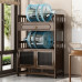 Cabinet side table tea placard shelf storage chest tea caddy