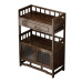 Cabinet side table tea placard shelf storage chest tea caddy