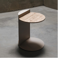 Modern Minimalist Marble Edge Sofa Luxe Living Room Side Table Bedside Table Tea Table