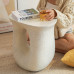 Creative Cream Bedside Table for Luxury Minimalist Living Room