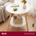 Home Sofa Side Table Simple Modern Round Balcony Tea Table Bedside Table