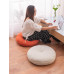 Cotton Linen Round Pouf Seat Cushion Nordic Living Room Tatami Window Pads Removable Washable