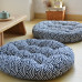 Cotton Linen Puff Round Japanese Style Balcony Window Tatami Floor Meditation Cushion Cotton Linen Puff Round Japanese Style Balcony Window Tatami Floor Meditation Cushion