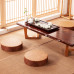 Japanese Tatami Zabuton Meditation Seat Mat for Tea Ceremony Chado Zen Practices Home Use Rattan Weaving