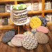Mixed Fabric Thickened Round Japanese Style Balcony Floor Tatami Window Seat Cushion
