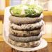 Mixed Fabric Thickened Round Japanese Style Balcony Floor Tatami Window Seat Cushion