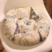 Mixed Fabric Thickened Round Japanese Style Balcony Floor Tatami Window Seat Cushion
