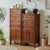 American Solid Wood Credenza 5 Drawers Storage Cabinet Walnut Color Simple American Solid Wood Credenza 5 Drawers Storage Cabinet Walnut Color Simple