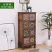 American Retro Wooden Cupboard Painting Living Room Storage Drawer Cabinet Balcony Multilayer Shelf Cabinet Bedroom American Retro Wooden Cupboard Painting Living Room Storage Drawer Cabinet Balcony Multilayer Shelf Cabinet Bedroom