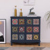 American Retro Wooden Cupboard Painting Living Room Storage Drawer Cabinet Balcony Multilayer Shelf Cabinet Bedroom American Retro Wooden Cupboard Painting Living Room Storage Drawer Cabinet Balcony Multilayer Shelf Cabinet Bedroom
